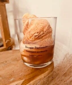 bougie artisanale croissant