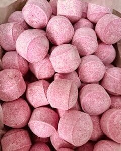 bille de bain fraise