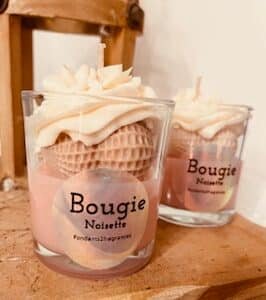 bougie artisanale senteur noisette