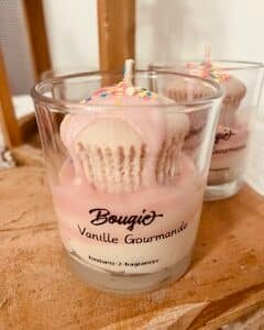 bougie vanille gourmande