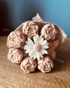 bouquet bohème en cire de soja