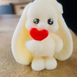 lapin cire de soja coeur