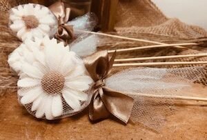 fabrication artisanale de marguerites parfumées