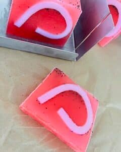 savon framboise poivrée